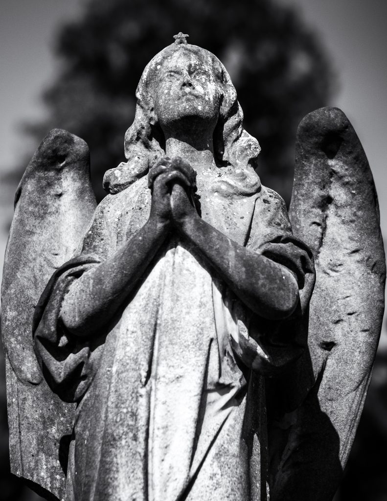 Angel statue at Leicester's Welford Road Cemetery.