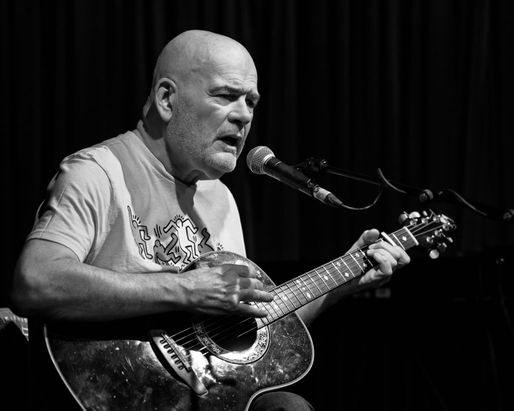 Photo of Kevin Hewick performing at FIrebug, Leicester. 12th September 2025.