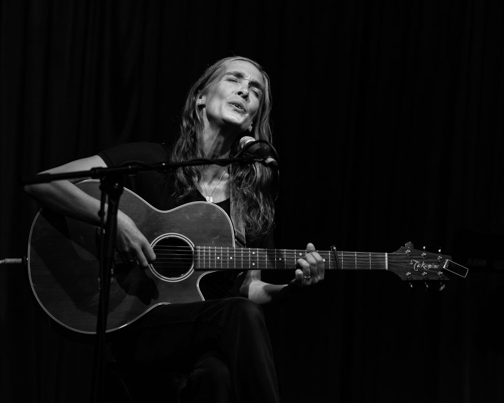 Photo of Sally Hossack performing at FIrebug, Leicester. 12th September 2025.