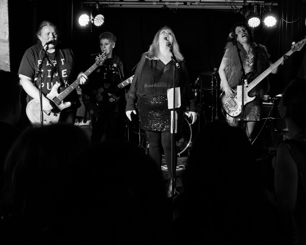 Velvet Crisis performing at Up The Duffy's Leicester, 14th December 2025.